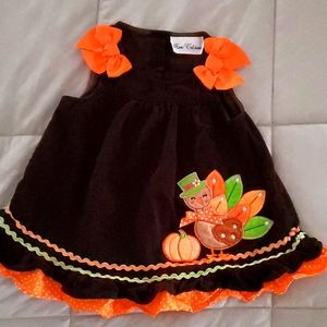 Rare Editions size 18 months girl Thanksgiving dress